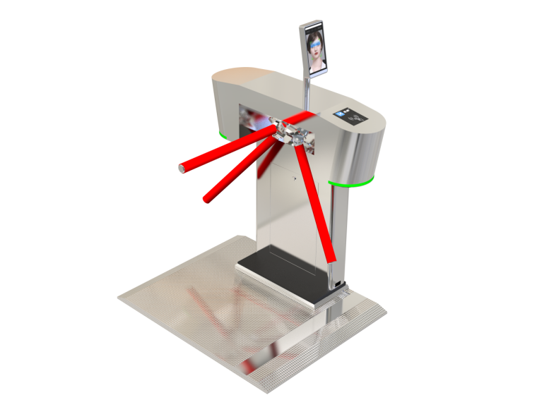Upright tripod turnstile